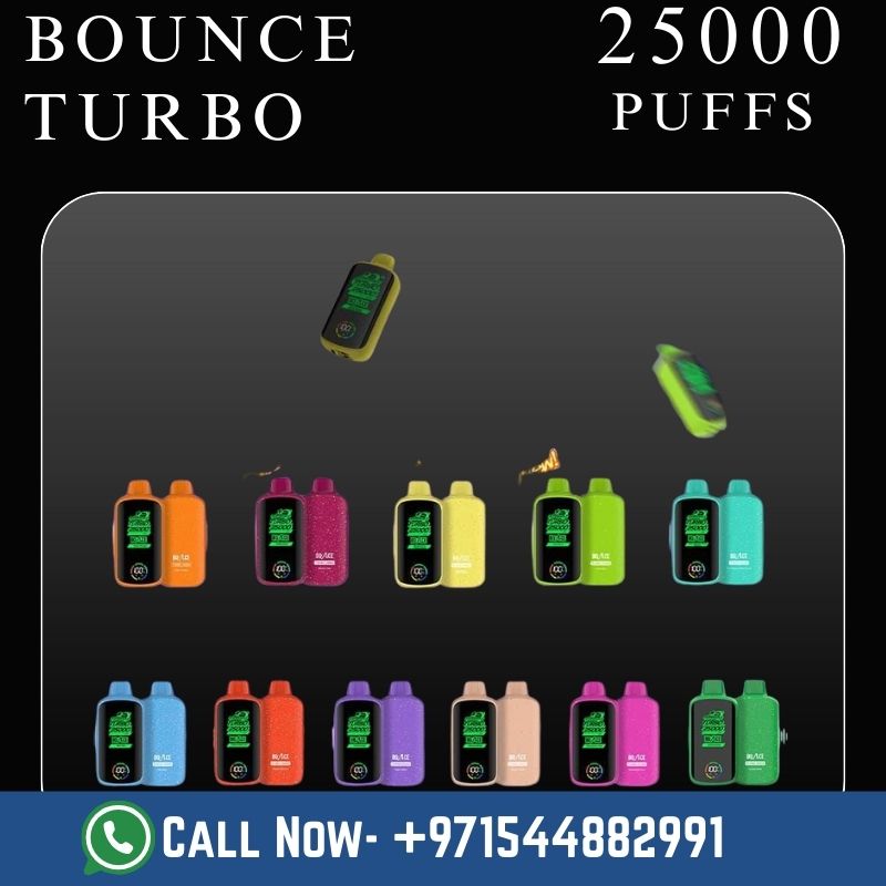Bounce turbo 25000 puffs disposable vape Dubai UAE
