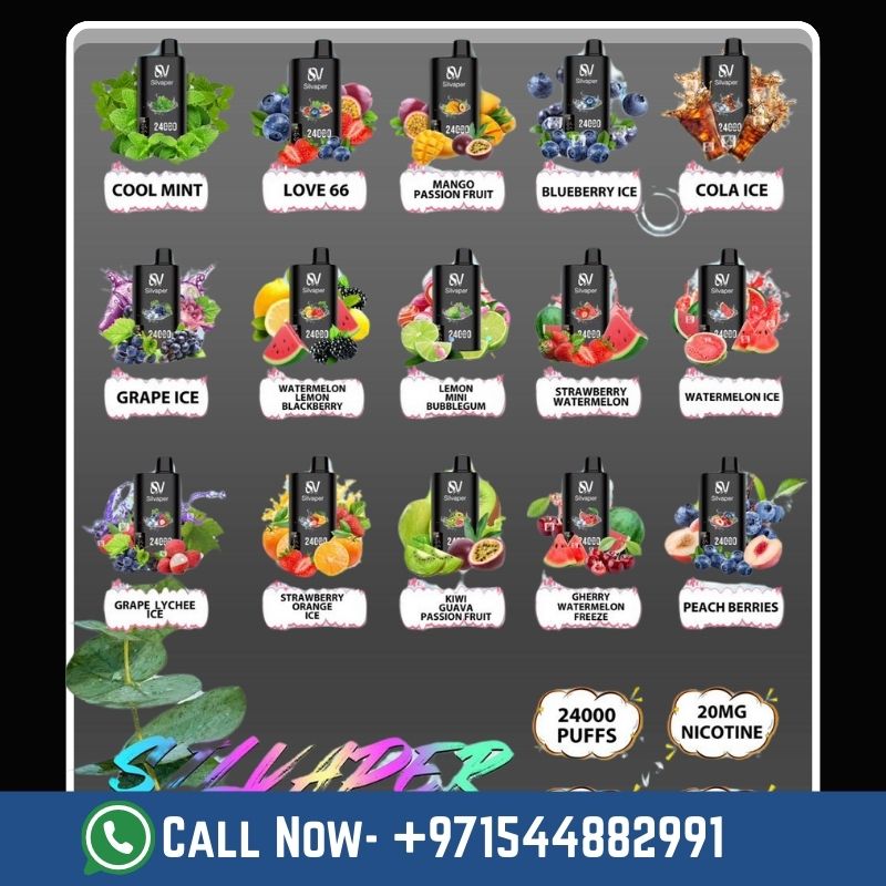 Silvaper 24000 Puffs 50MG Disposable Vape Dubai