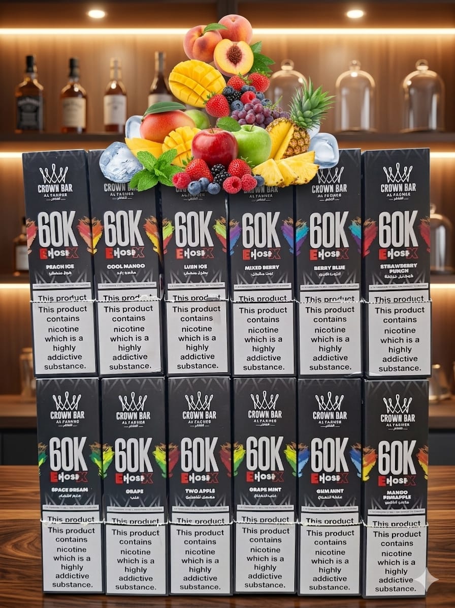 Al Fakher E Hose X 60000 Puffs Crown Bar Disposable Vape In DUBAI, UAE