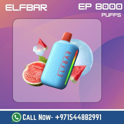 Buy Elfbar EP 8000 Puffs Disposable Vape