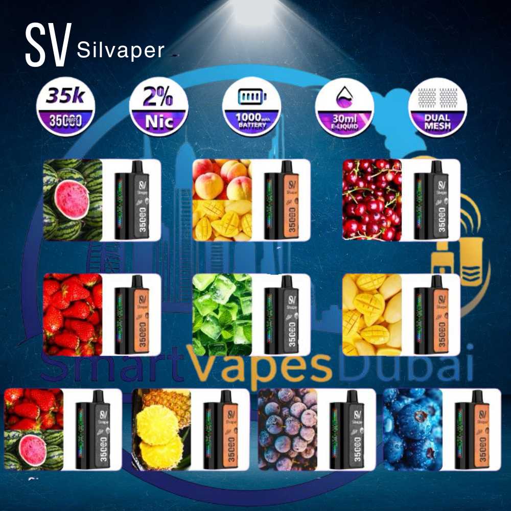 Silvaper 35000 Puffs Disposable Vape – Dubai UAE