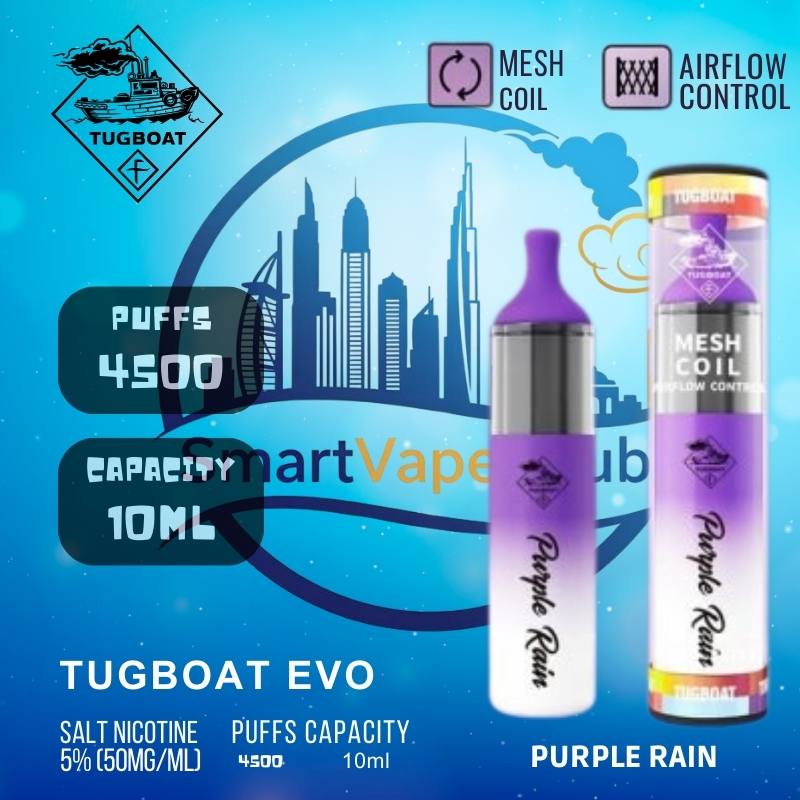 Tugboat Evo 4500 Puffs Disposable Vape – Dubai Edition