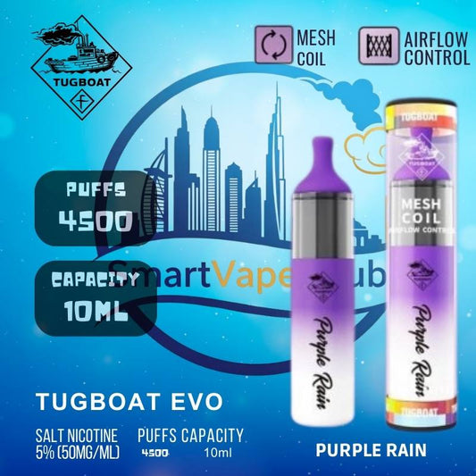 Tugboat Evo 4500 Puffs Disposable Vape – Dubai Edition