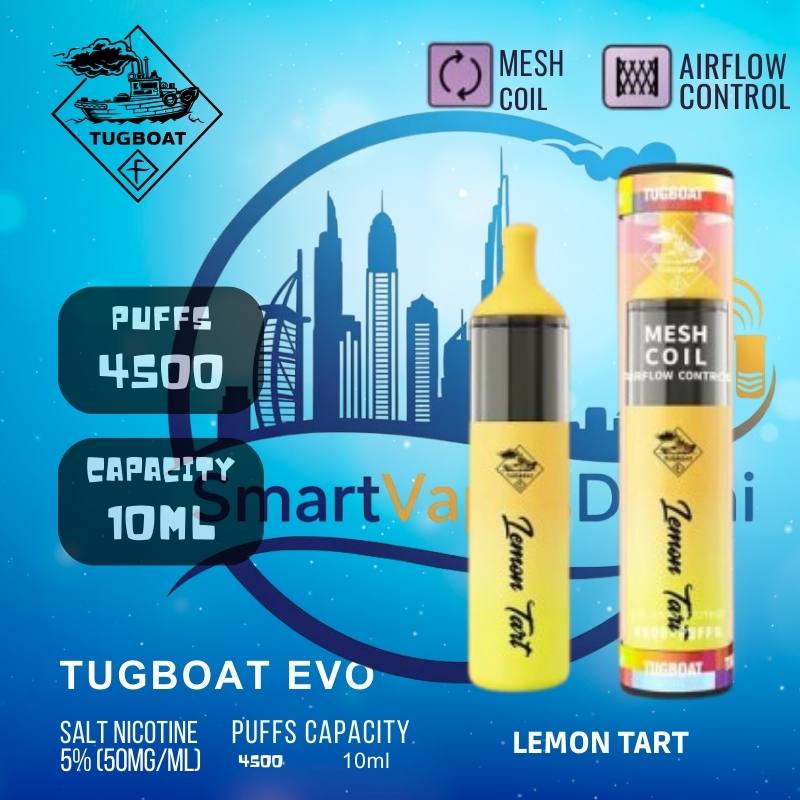 Tugboat Evo 4500 Puffs Disposable Vape – Dubai Edition