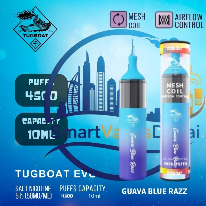 Tugboat Evo 4500 Puffs Disposable Vape – Dubai Edition