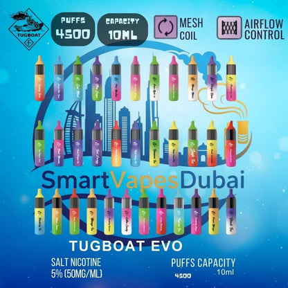 Tugboat Evo 4500 Puffs Disposable Vape – Dubai Edition