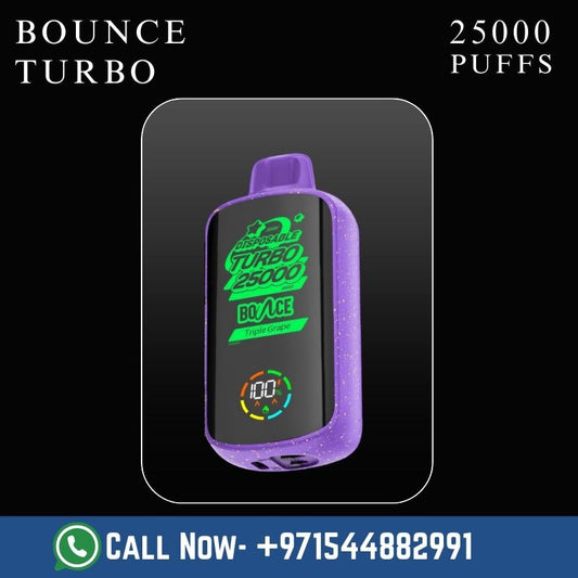 Bounce turbo 25000 puffs disposable vape Dubai UAE
