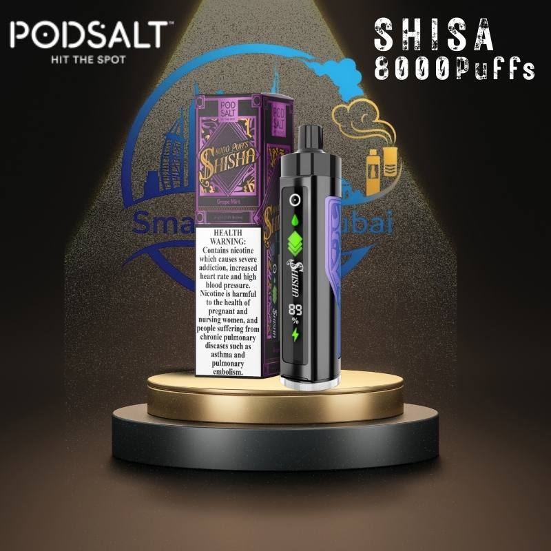 POD SALT Shisha 8000 Puffs Vape Dubai – 3MG Disposable