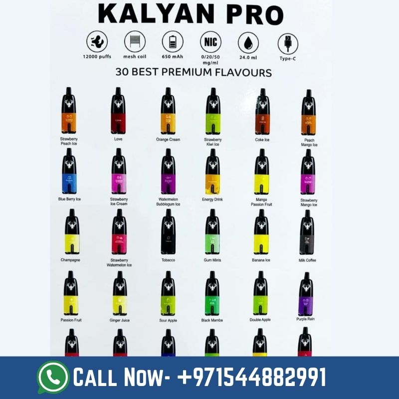 Kalyan 12000 Puffs Disposable Vape Dubai