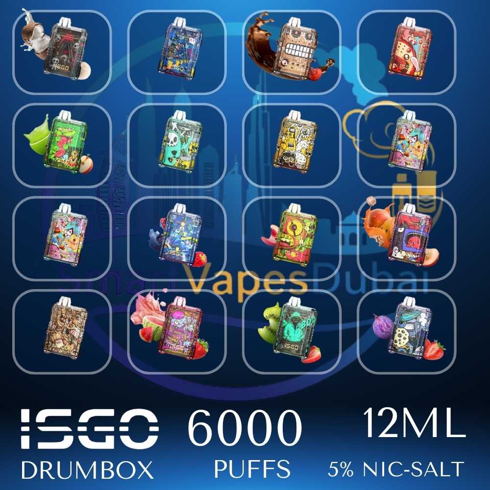 ISGO Drambox 6000 Puffs 5% Nic Salt
