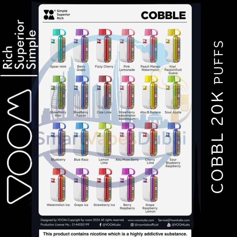 Voom cobble 20000 puffs disposable vape Dubai