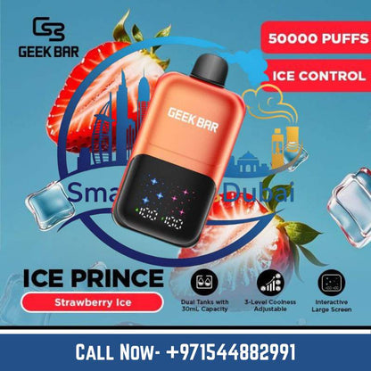 GEEK BAR Ice Prince 50000 Puffs 50mg Disposable Vape Dubai UAE