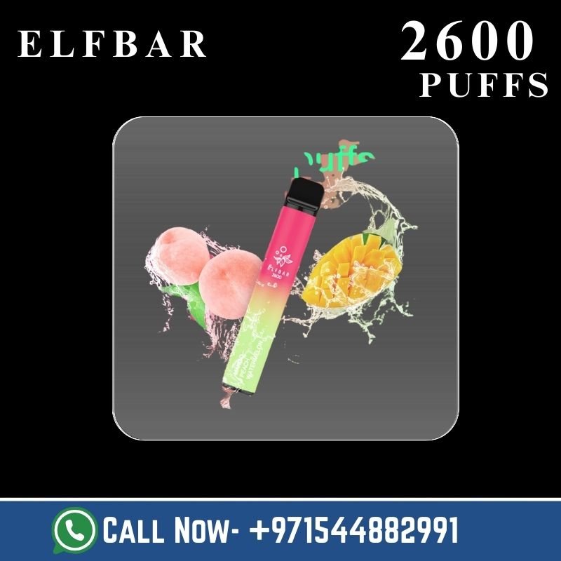 Elf Bar 2600 Puffs Disposable Vape – 20MG Nicotine