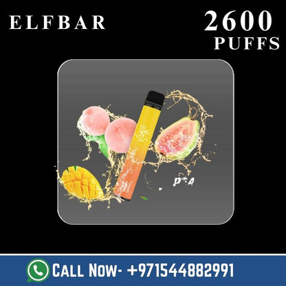 Elf Bar 2600 Puffs Disposable Vape – 20MG Nicotine