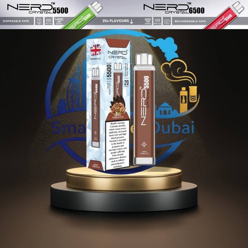Nerd Crystal 5500 Puffs Disposable Vape – Dubai