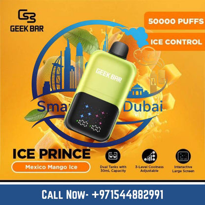 GEEK BAR Ice Prince 50000 Puffs 50mg Disposable Vape Dubai UAE