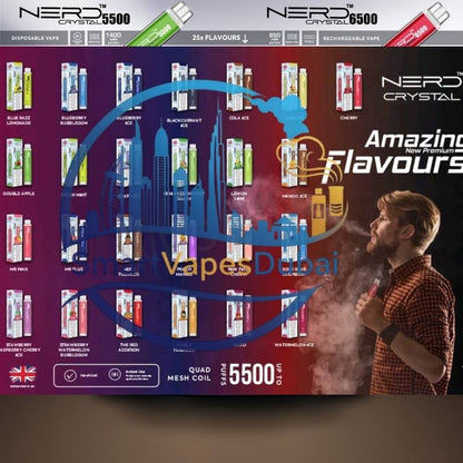 Nerd Crystal 5500 Puffs Disposable Vape – Dubai