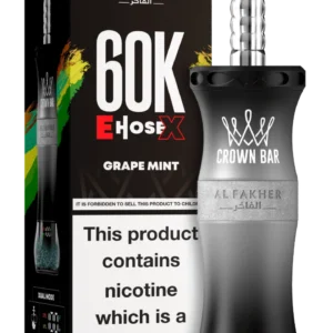 Al Fakher E Hose X 60000 Puffs Crown Bar Disposable Vape In DUBAI, UAE