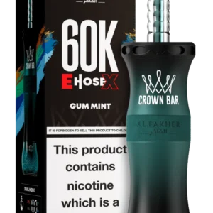 Al Fakher E Hose X 60000 Puffs Crown Bar Disposable Vape In DUBAI, UAE