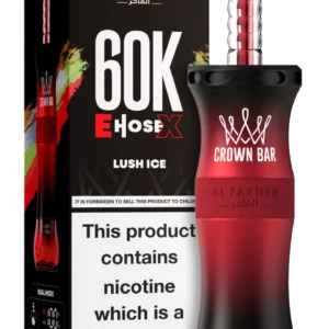 Al Fakher E Hose X 60000 Puffs Crown Bar Disposable Vape In DUBAI, UAE