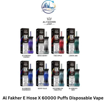 Al Fakher E Hose X 60000 Puffs Crown Bar Disposable Vape In DUBAI, UAE