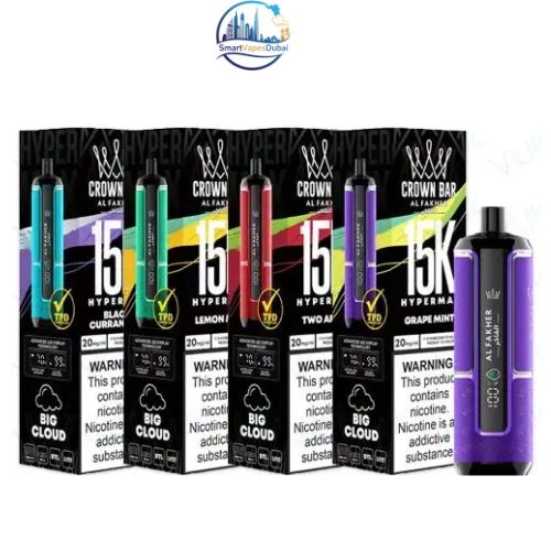 Al Fakher Crown Bar Hypermax 15000 Puffs Disposable Vape