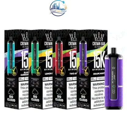 Al Fakher Crown Bar Hypermax 15000 Puffs Disposable Vape