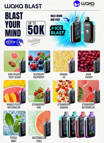 Waka Blast 50000 Puffs 50mg Disposable Vape in Dubai UAE