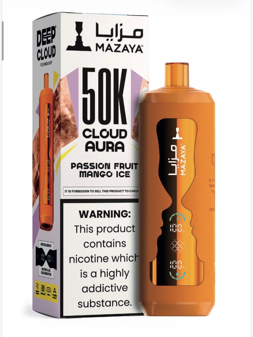 Mazaya Cloud AURA 50000 Puffs Disposable Vape in Dubai UAE