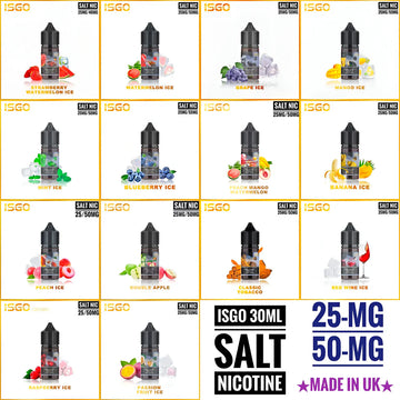 ISGO Salt Nic 30ml E-Liquid in Dubai – Smooth & Satisfying Vaping