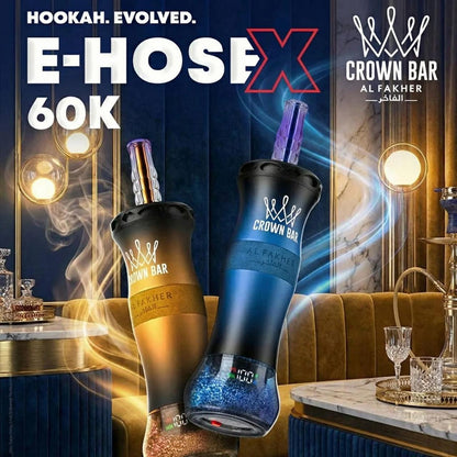 Al Fakher E Hose X 60000 Puffs Crown Bar Disposable Vape In DUBAI, UAE