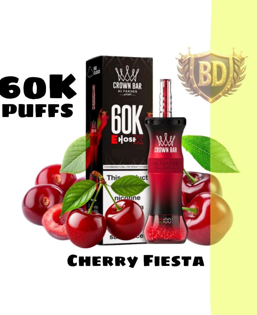 Al Fakher E Hose X 60000 Puffs Crown Bar Disposable Vape In DUBAI, UAE
